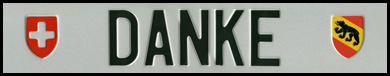 Decoschild \"Danke\"